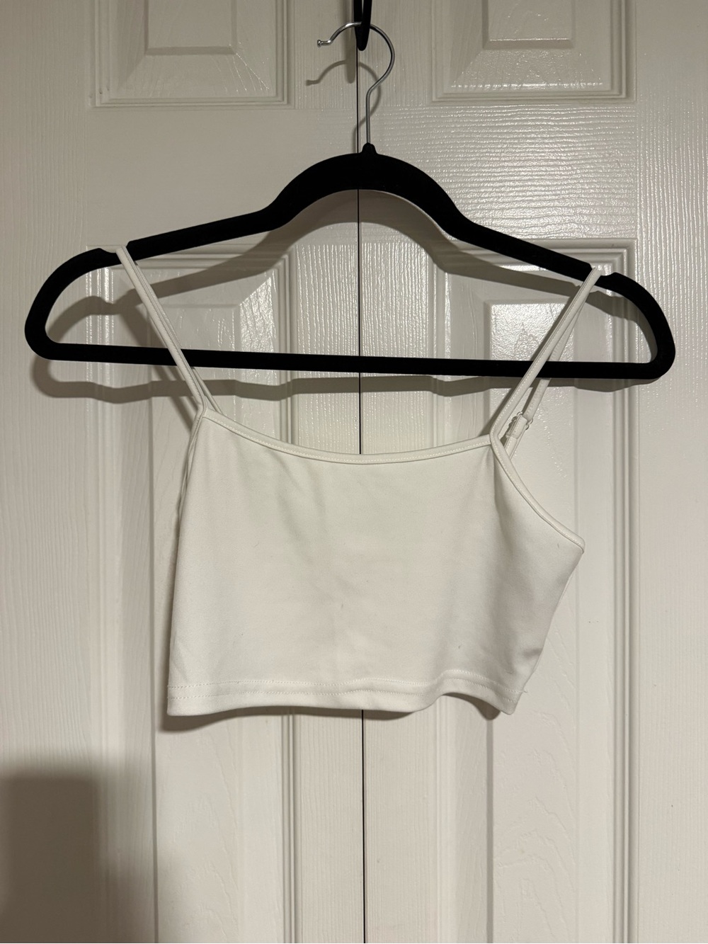 SHEIN White Cropped Spaghetti Strap Camisole